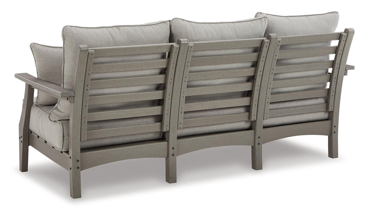 Visola Outdoor Sofa and Loveseat Set - Bargain Furniture (Detroit, MI)