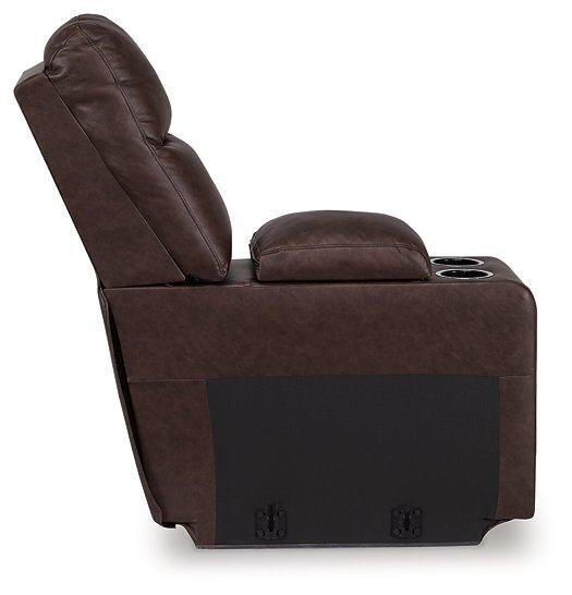 Punch Up Power Reclining Sectional Loveseat with Console - Bargain Furniture (Detroit, MI)