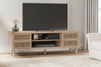 Cielden 72" TV Stand with Electric Fireplace - Bargain Furniture (Detroit, MI)