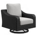 Beachcroft Outdoor Swivel Lounge with Cushion - Bargain Furniture (Detroit, MI)