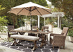 Beachcroft Outdoor Dining Set - Bargain Furniture (Detroit, MI)
