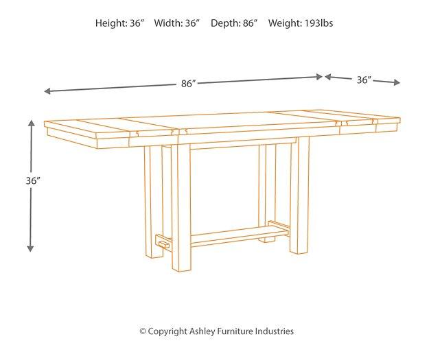 Moriville Counter Height Dining Set - Bargain Furniture (Detroit, MI)