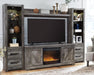 Wynnlow 4-Piece Entertainment Center with Electric Fireplace - Bargain Furniture (Detroit, MI)