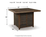 Paradise Trail Outdoor Counter Height Dining Table with 4 Barstools - Bargain Furniture (Detroit, MI)