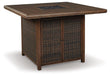 Paradise Trail Outdoor Counter Height Dining Table with 4 Barstools - Bargain Furniture (Detroit, MI)