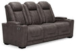 HyllMont Power Reclining Sofa - Bargain Furniture (Detroit, MI)