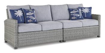 Naples Beach Outdoor Sectional - Bargain Furniture (Detroit, MI)