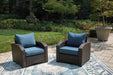 Windglow Outdoor Lounge Chair with Cushion - Bargain Furniture (Detroit, MI)