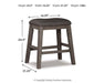 Caitbrook Counter Height Upholstered Bar Stool - Bargain Furniture (Detroit, MI)