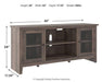 Arlenbry 60" TV Stand with Electric Fireplace - Bargain Furniture (Detroit, MI)
