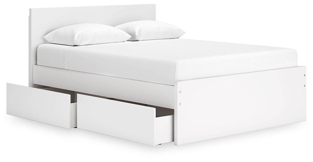 Onita Panel Bed with 1 Side Storage - Bargain Furniture (Detroit, MI)