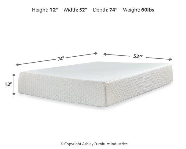 Chime 12 Inch Memory Foam Mattress in a Box - Bargain Furniture (Detroit, MI)