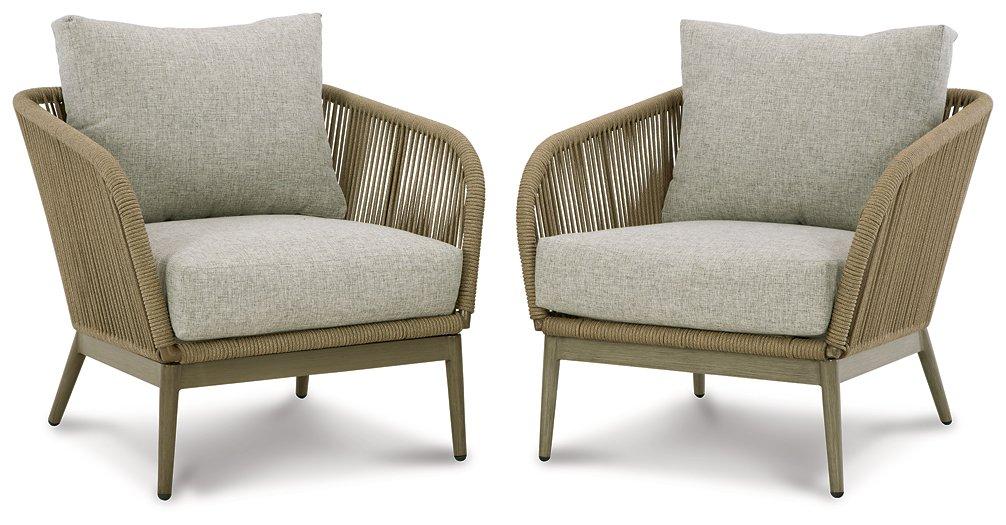 Swiss Valley Lounge Chair with Cushion (Set of 2) - Bargain Furniture (Detroit, MI)