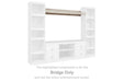 Willowton 4-Piece Entertainment Center with Electric Fireplace - Bargain Furniture (Detroit, MI)