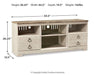 Willowton 4-Piece Entertainment Center with Electric Fireplace - Bargain Furniture (Detroit, MI)