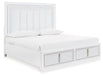 Chalanna Upholstered Storage Bed - Bargain Furniture (Detroit, MI)