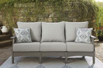 Visola Outdoor Sofa and Loveseat Set - Bargain Furniture (Detroit, MI)