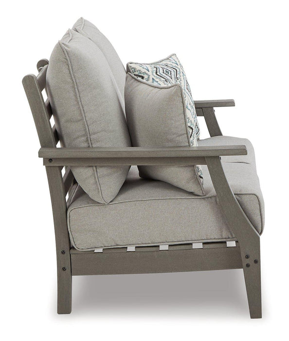 Visola Outdoor Sofa and Loveseat Set - Bargain Furniture (Detroit, MI)