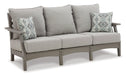 Visola Outdoor Sofa and Loveseat Set - Bargain Furniture (Detroit, MI)