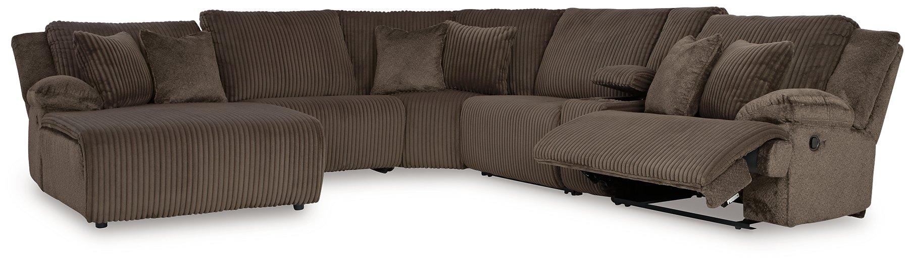 Top Tier Reclining Sectional with Chaise - Bargain Furniture (Detroit, MI)