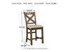 Moriville Counter Height Bar Stool - Bargain Furniture (Detroit, MI)