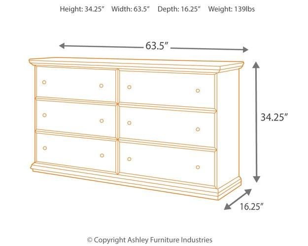 Maribel Dresser and Mirror - Bargain Furniture (Detroit, MI)