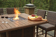 Paradise Trail Outdoor Bar Table Set - Bargain Furniture (Detroit, MI)