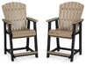 Fairen Trail Outdoor Counter Height Bar Stool (Set of 2) - Bargain Furniture (Detroit, MI)