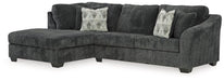 Biddeford 2-Piece Sleeper Sectional with Chaise - Bargain Furniture (Detroit, MI)