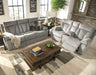 Mitchiner Reclining Sofa with Drop Down Table - Bargain Furniture (Detroit, MI)