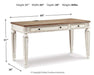 Realyn 60" Home Office Desk - Bargain Furniture (Detroit, MI)