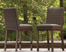 Paradise Trail Outdoor Counter Height Dining Table with 4 Barstools - Bargain Furniture (Detroit, MI)
