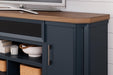 Landocken 83" TV Stand with Electric Fireplace - Bargain Furniture (Detroit, MI)