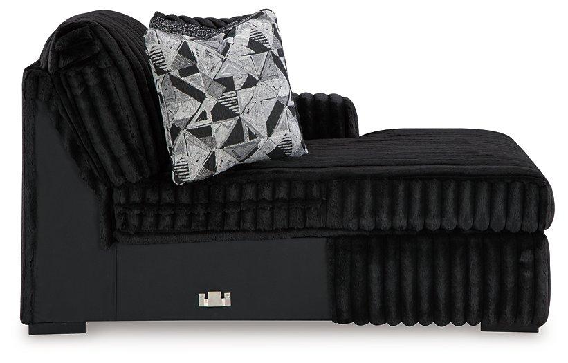 Midnight-Madness Super Chaise - Bargain Furniture (Detroit, MI)