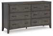 Montillan Dresser and Mirror - Bargain Furniture (Detroit, MI)