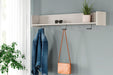 Socalle Wall Mounted Coat Rack with Shelf - Bargain Furniture (Detroit, MI)