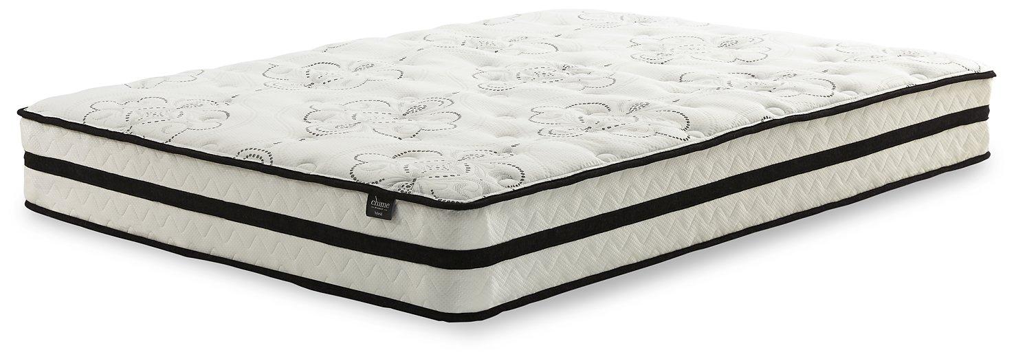 Chime 10 Inch Hybrid 2-Piece Mattress Set - Bargain Furniture (Detroit, MI)
