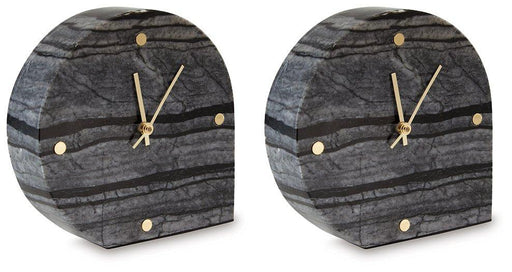 Janmour Table Clock (Set of 2) - Bargain Furniture (Detroit, MI)