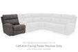 Next-Gen DuraPella Power Reclining Sectional Loveseat with Console - Bargain Furniture (Detroit, MI)