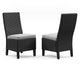Beachcroft Outdoor Side Chair with Cushion (Set of 2) - Bargain Furniture (Detroit, MI)