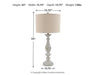 Bernadate Table Lamp (Set of 2) - Bargain Furniture (Detroit, MI)