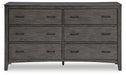 Montillan Dresser and Mirror - Bargain Furniture (Detroit, MI)
