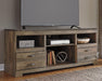 Trinell 63" TV Stand with Electric Fireplace - Bargain Furniture (Detroit, MI)