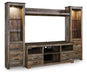 Trinell 4-Piece Entertainment Center - Bargain Furniture (Detroit, MI)