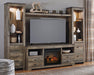 Trinell 4-Piece Entertainment Center with Electric Fireplace - Bargain Furniture (Detroit, MI)