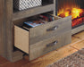 Trinell 63" TV Stand with Electric Fireplace - Bargain Furniture (Detroit, MI)