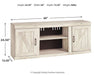 Bellaby TV Stand with Electric Fireplace - Bargain Furniture (Detroit, MI)