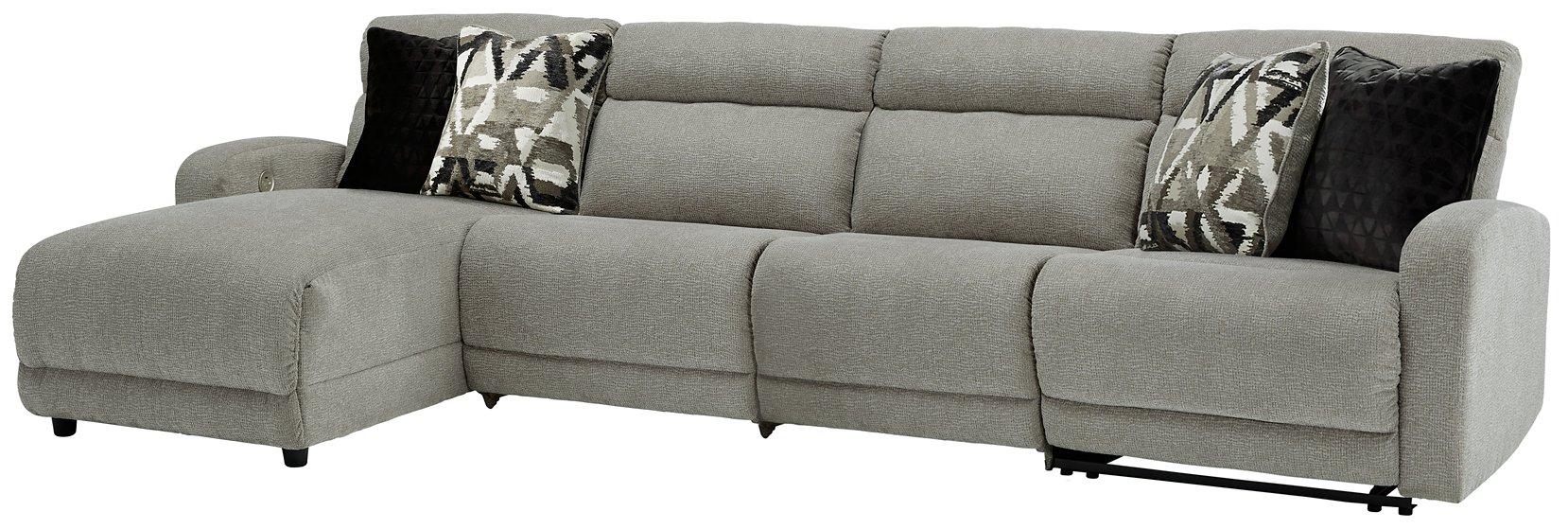 Colleyville Power Reclining Sectional with Chaise - Bargain Furniture (Detroit, MI)