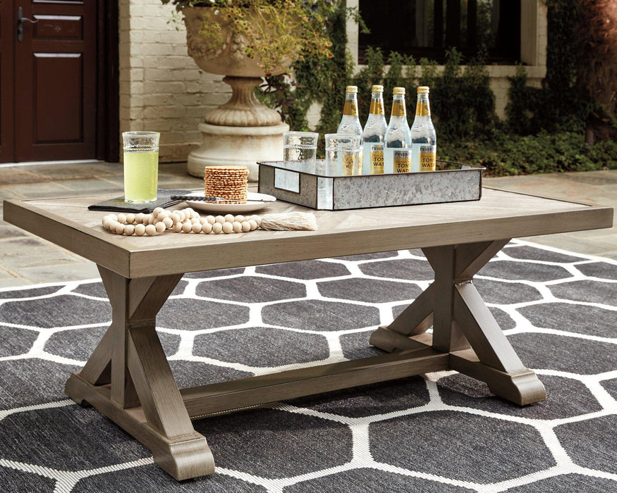 Beachcroft Outdoor Seating Set - Bargain Furniture (Detroit, MI)