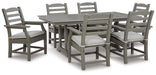 Visola Outdoor Dining Table with 6 Chairs - Bargain Furniture (Detroit, MI)